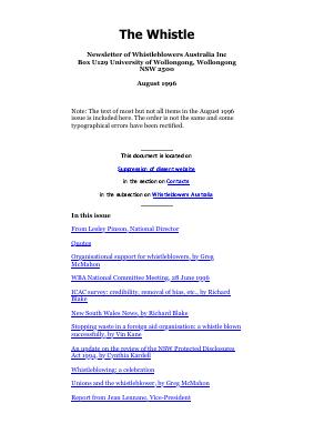 August 1996 — first-page preview of partial web edition